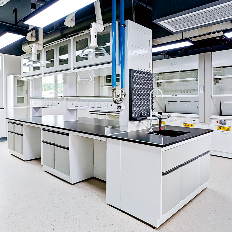 Wanshulin Laboratory All-Steel Floor-Standing Central Table