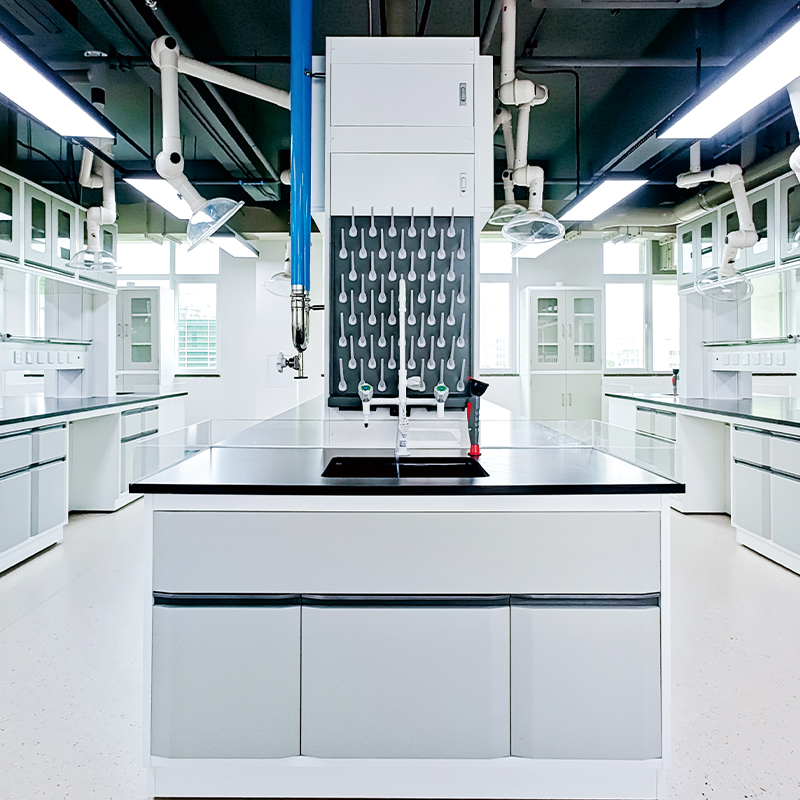 Wanshulin Laboratory All-Steel Floor-Standing Central Table